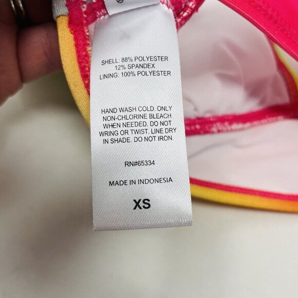 Salt & Cove Juniors Size XS Colorful Ombre Printed Front-Tab Bikini Top 1861 - Picture 8 of 8